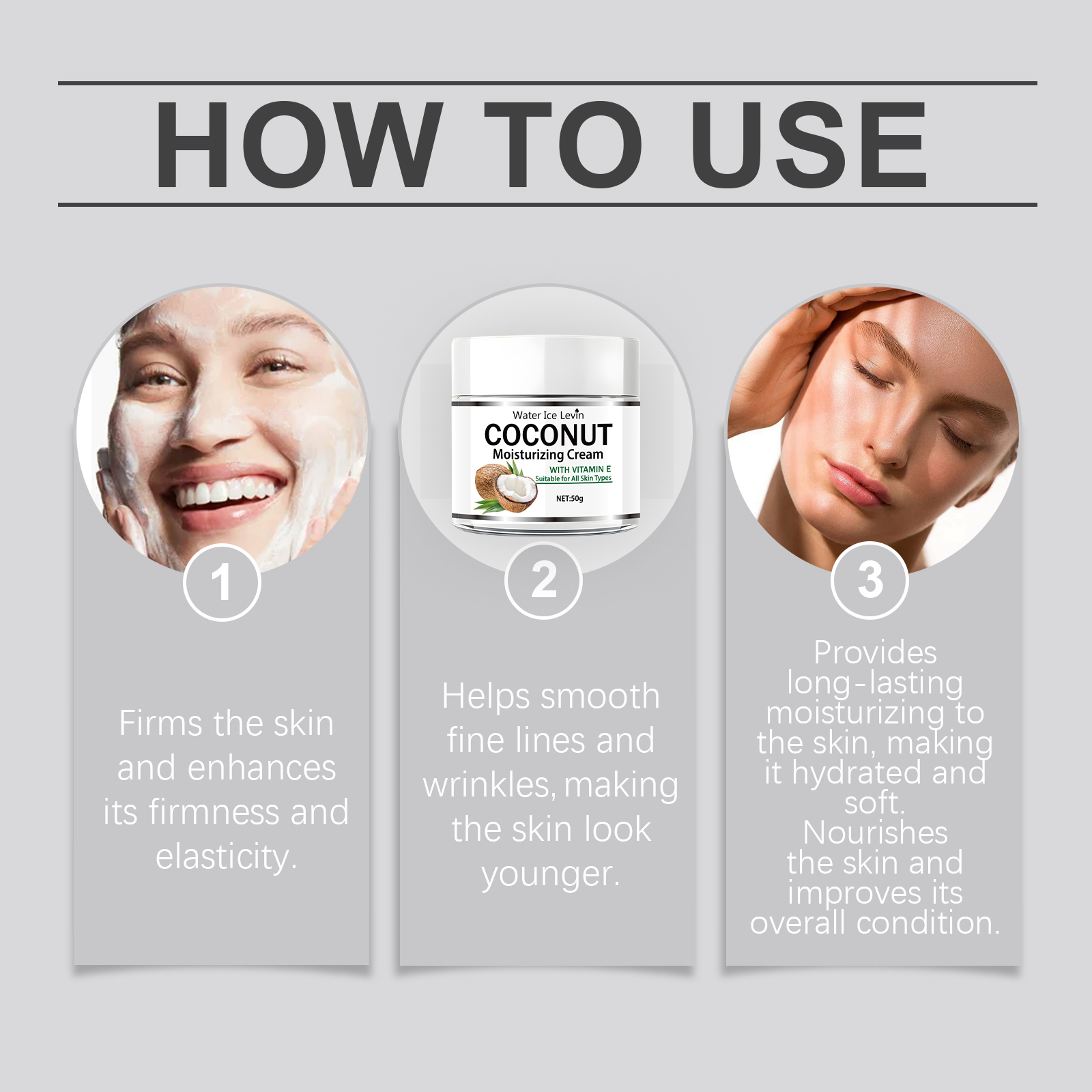 50g Coconut Oil Moisturizing C – Retinol Vitamin A Cream recenzja i cena